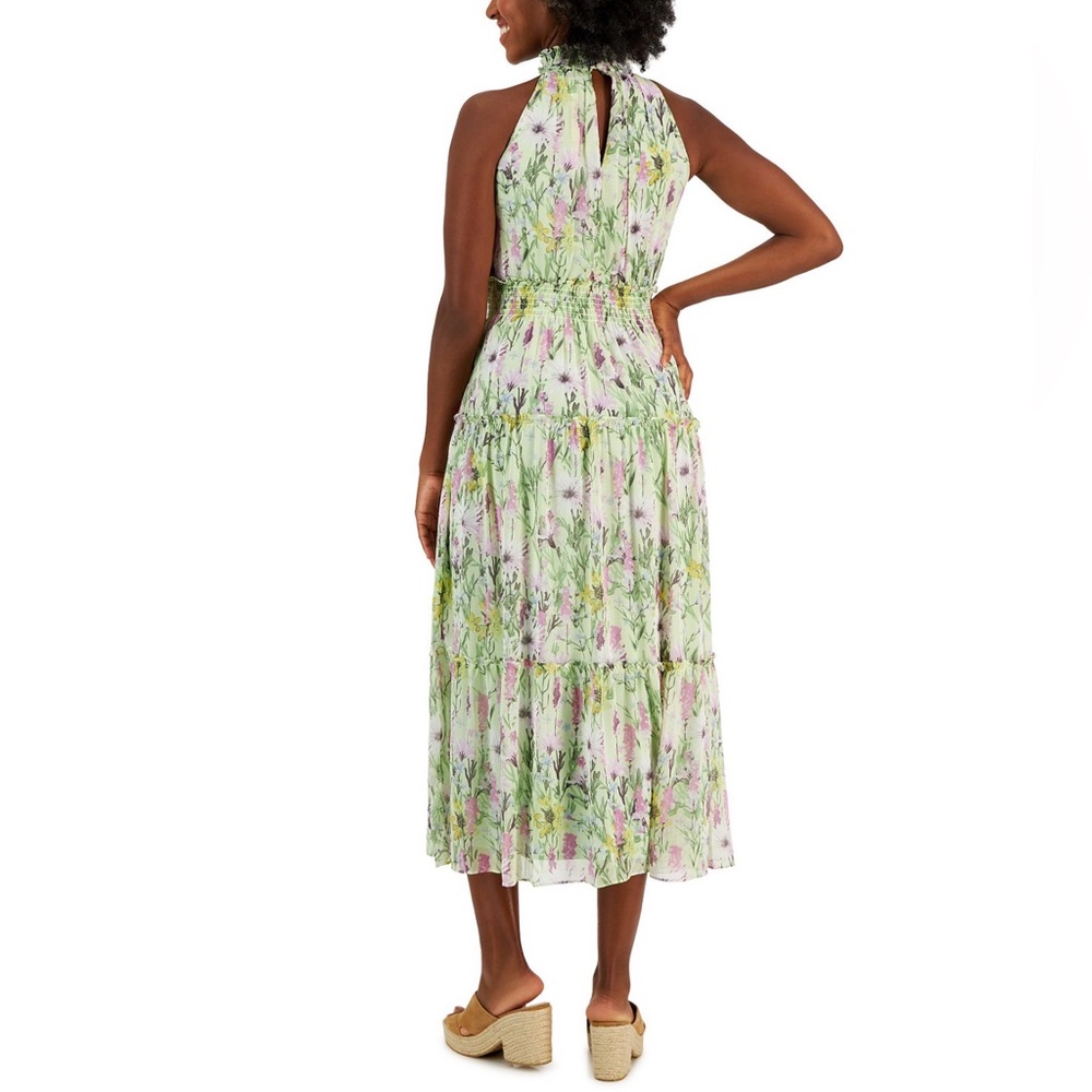 NWT Taylor Green Purple Floral Maxi Dress Wedding Guest Garden Size 8 - Picture 5 of 7